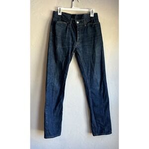 Vintage Helmut Lang Classic Cut Raw Denim Jeans 31x31 '99-'02 Italy Button Fly